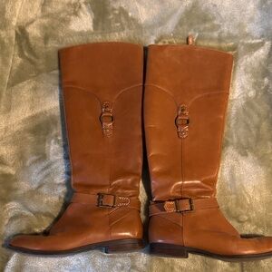 Sperry Top-Sider Brown Leather Knee-High Boots